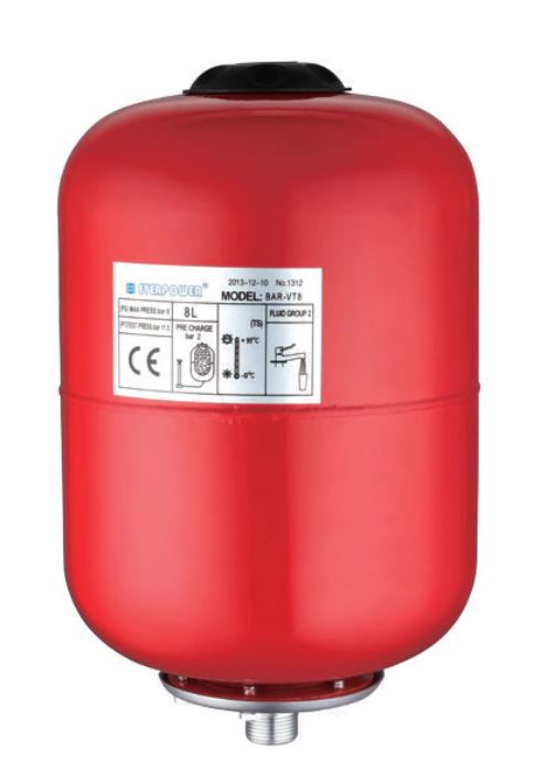 Vas de expansiune vertical everpower bar-vt12, 12 litri, 6 bar 