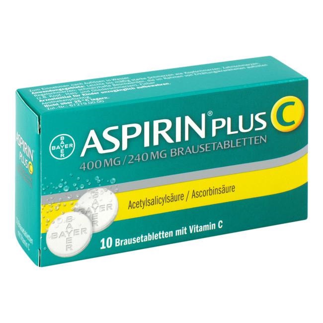 Aspirin Plus C 400 mg/240 mg 10 Comprimate Efervescente Bayer
