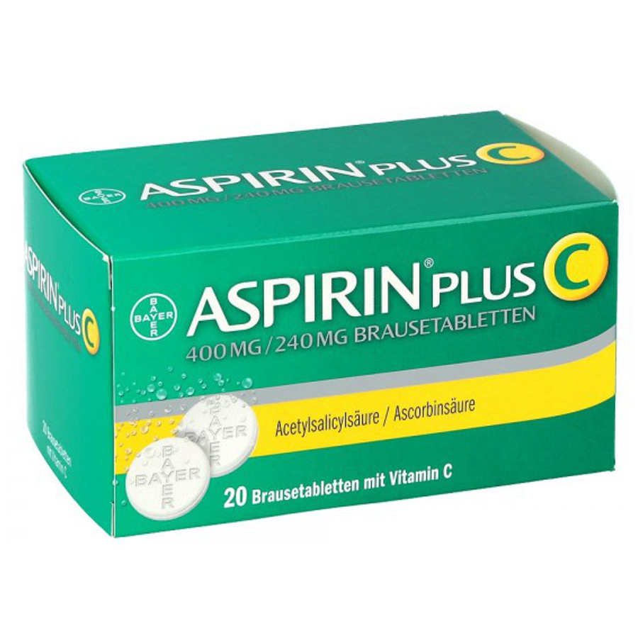 Aspirin Plus C 400 mg/240 mg 20 Comprimate Efervescente Bayer