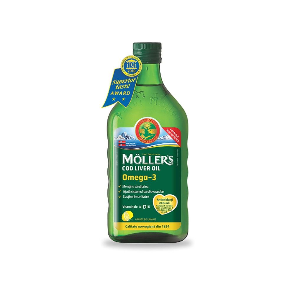 Moller S Cod Liver Oil Omega 3 Lamaie 250ml Bucati Imp