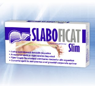 SlaboFicat SLIM ficat detoxifiere si greutate optima capsule X30