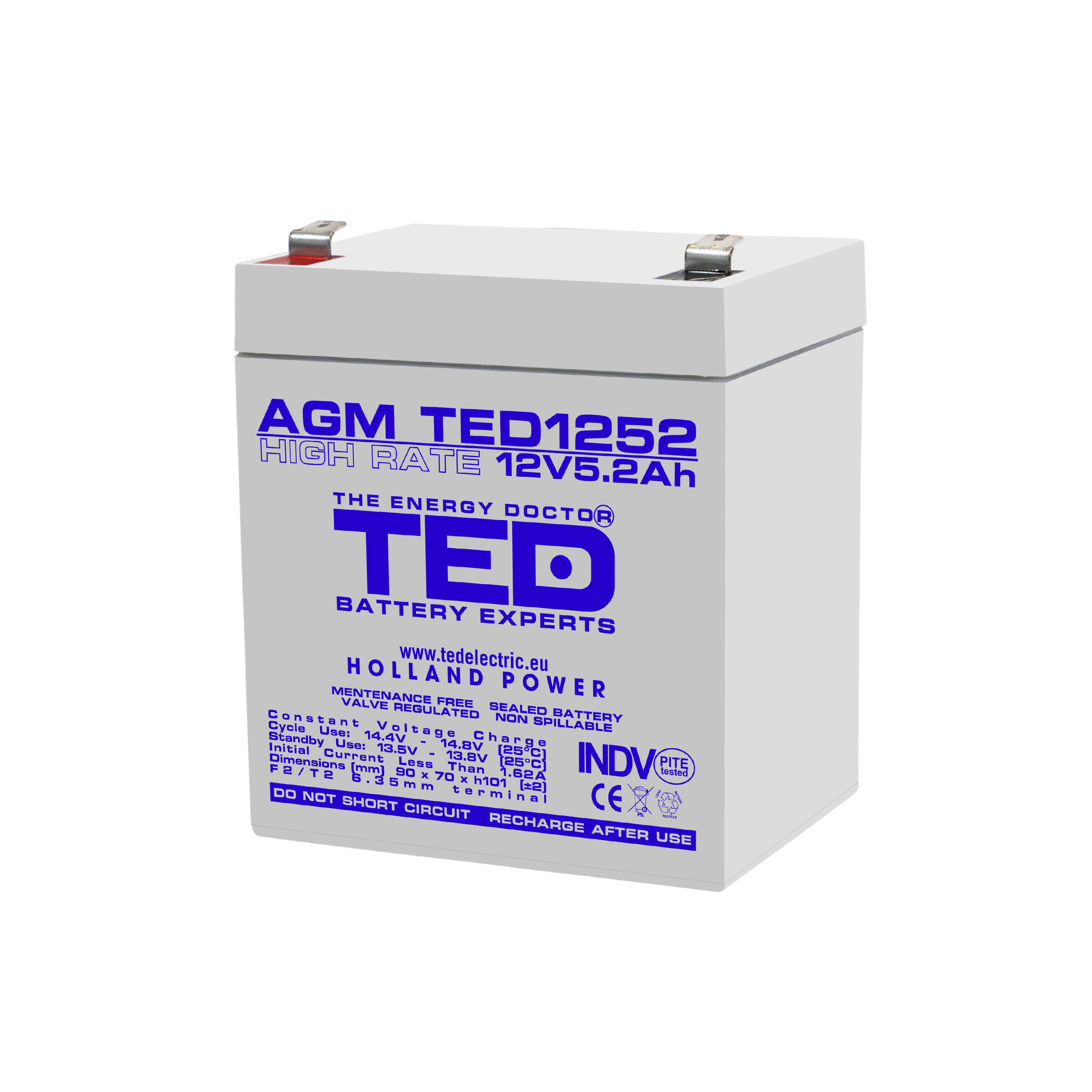 エミリオ・ロバ Acumulatori Stationari Etansi Acumulator 12V High Rate, Dime