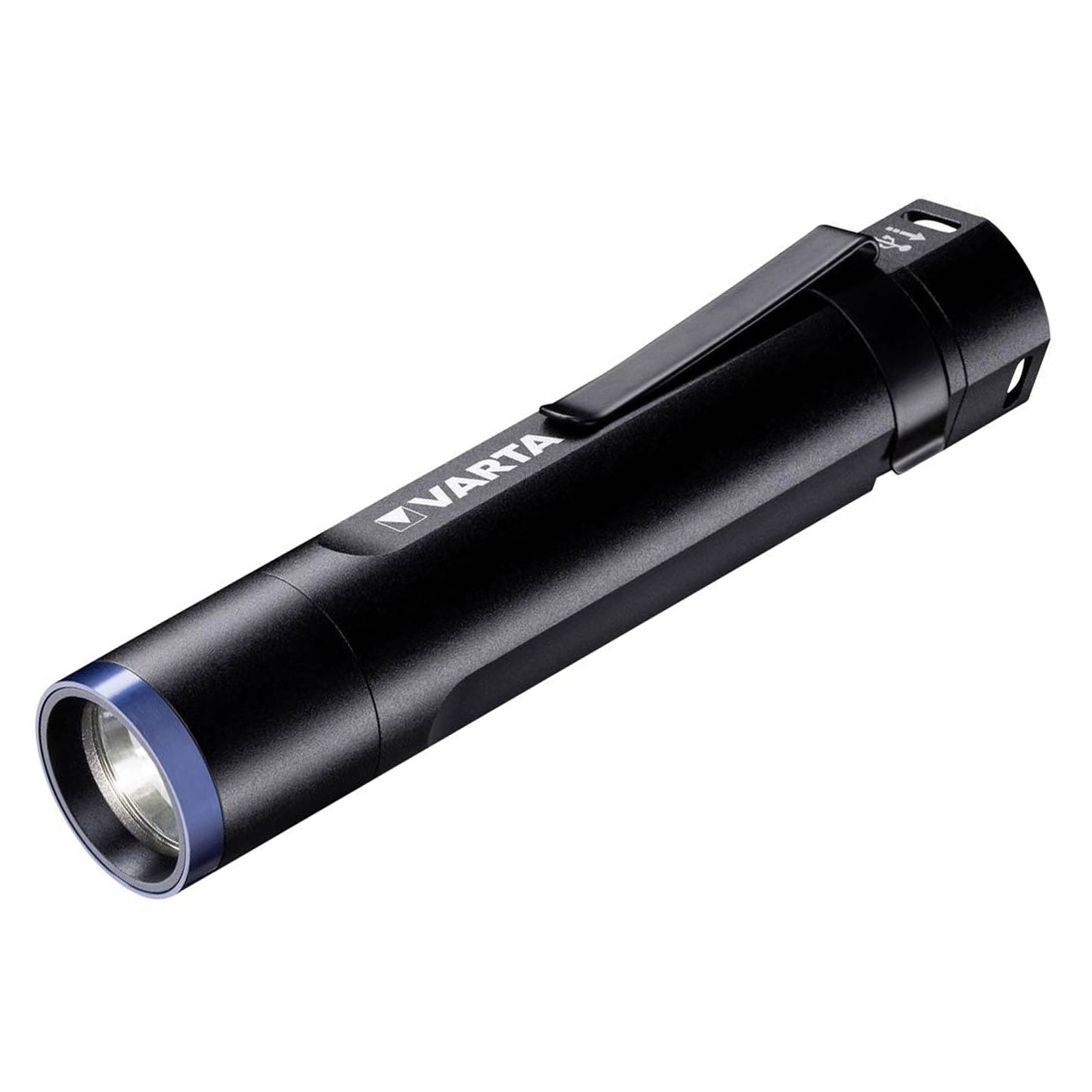 Clasice cu acumulatori - Lanterna RESIGILATA cu acumulator 6W CREE F20R si acumulator, 400lm metalica IPX4, 18900 Varta, globstar.ro