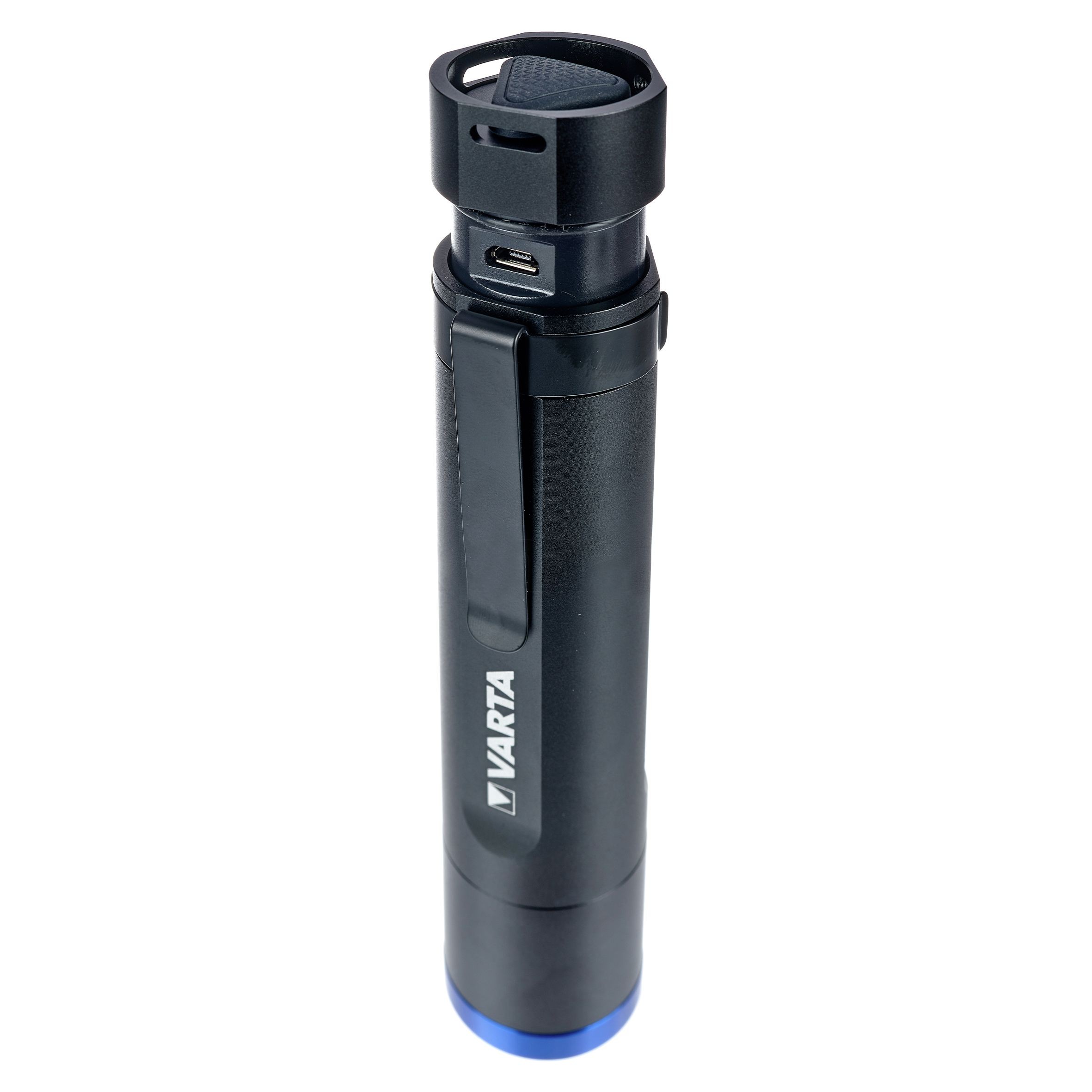 Lanterna RESIGILATA cu acumulator 6W CREE F20R si acumulator, 400lm metalica IPX4, 18900 Varta