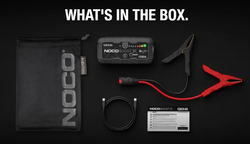 Robot Pornire Auto, Jump Starter Auto 12V Portabil, Curent Pornire 1250A Litiu-Ion, Noco Boost GBX45