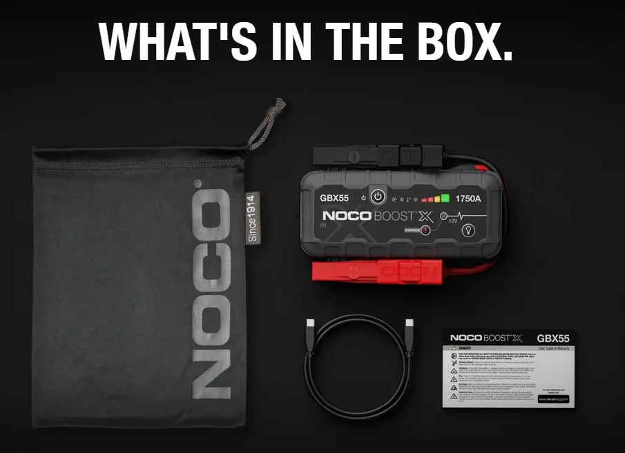 Robot Pornire Auto, Jump Starter Auto 12V Portabil, Curent Pornire 1750A Litiu-Ion, Noco Boost GBX55