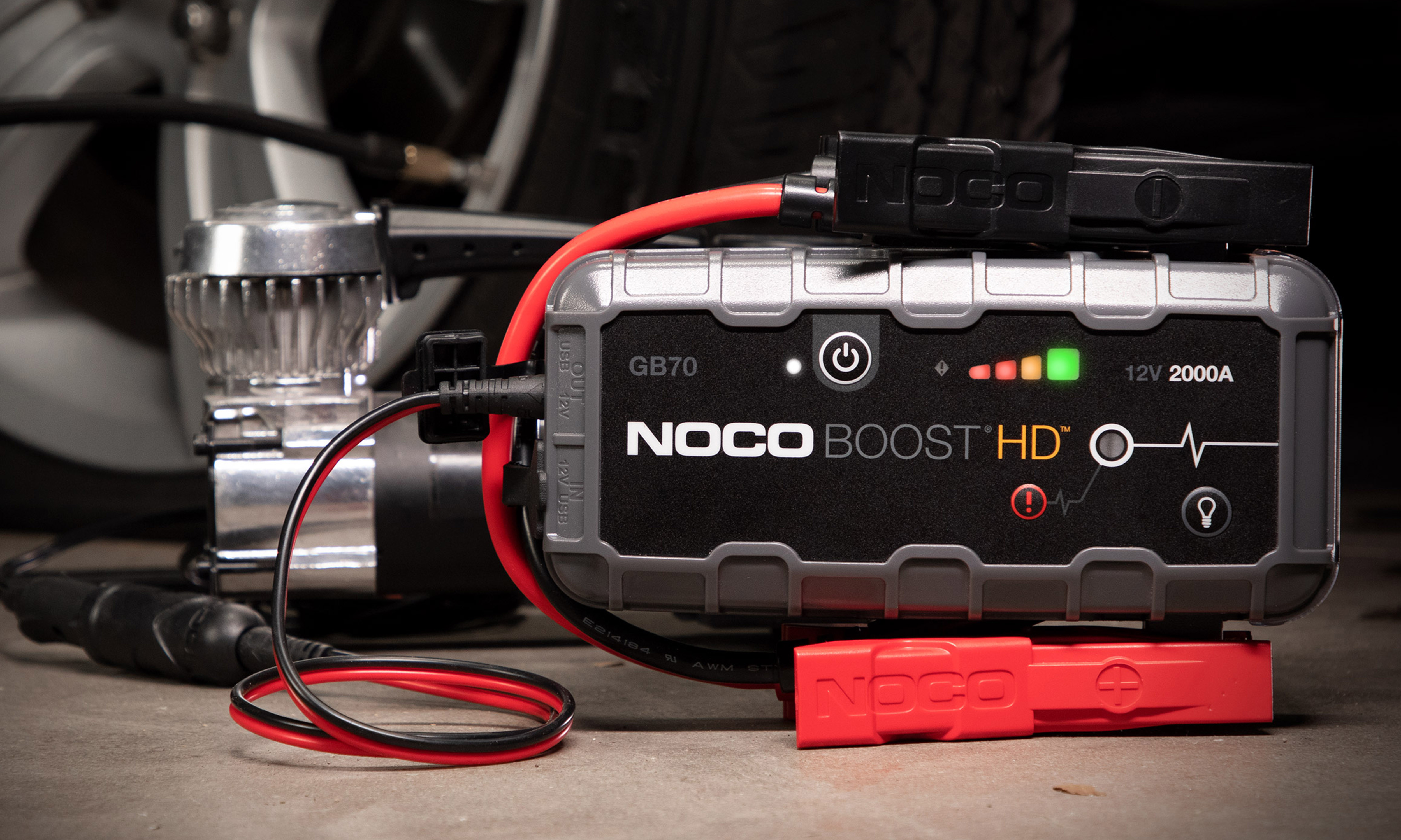 Robot Pornire Auto, Jump Starter Auto 12V Portabil, Curent Pornire 2000A Litiu-Ion, Noco Boost GB70