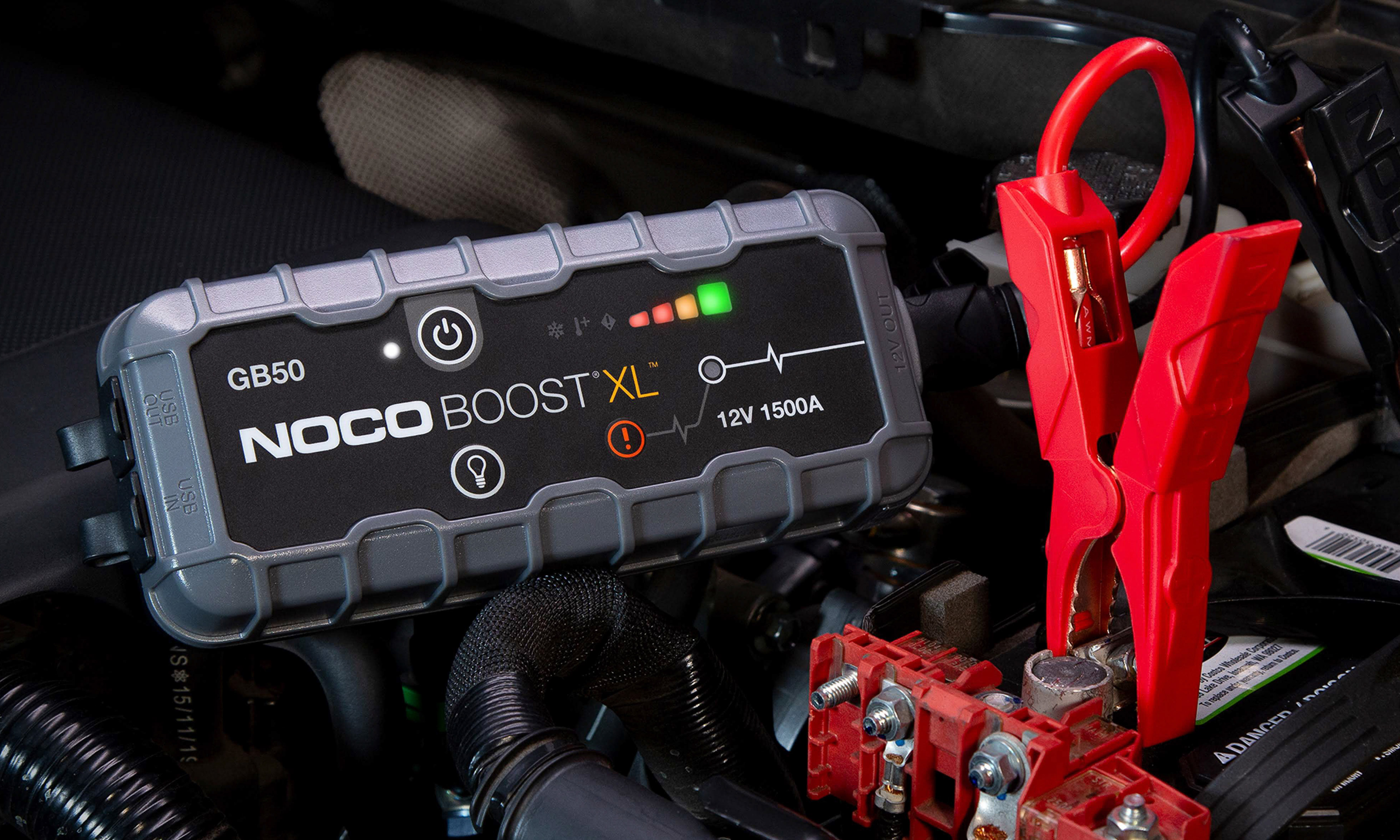 Robot Pornire Auto, Jump Starter Auto 12V Portabil, Curent Pornire 1500A Litiu-Ion, Noco Boost GB50