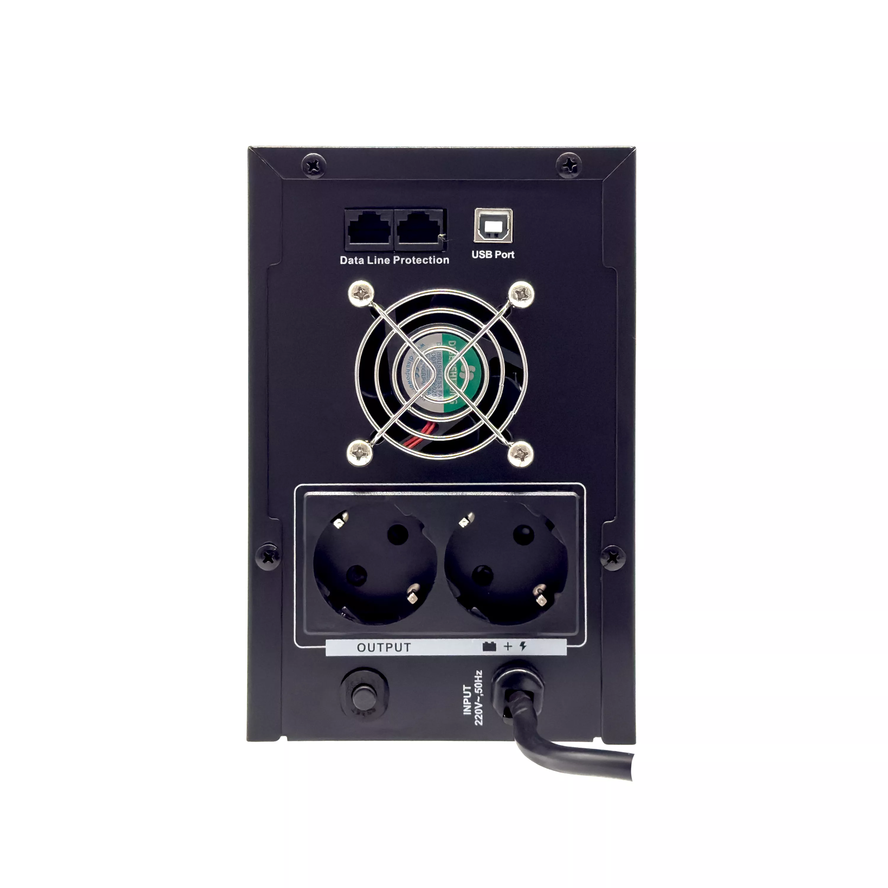 UPS RESIGILAT 2100VA 1200W cu Stabilizator si Management, 2x Schuko, Ecran LCD si 2x Acumulator 12V 9Ah, TED Electric