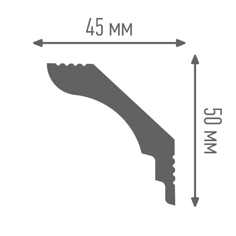 BAGHETA DECORATIVA PNP DIN POLISTIREN EXTRUDAT P45/50, [2],harmonydecor.ro