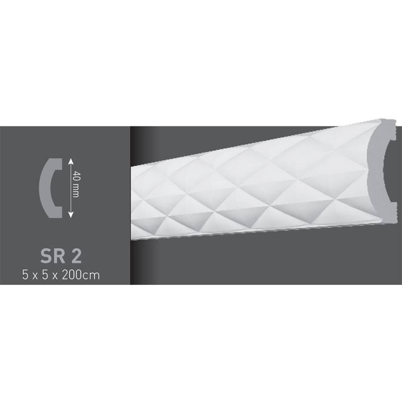 BAGHETA DECORATIVA PERETE DIN POLIMER DUR - VIDELIT SR2 VIDELLA, [2],harmonydecor.ro