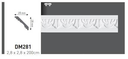 BAGHETA VIDELLA DIN POLISTIREN EXPANDAT DM281, [2],harmonydecor.ro