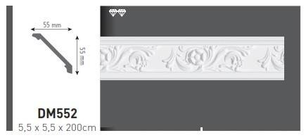 BAGHETA VIDELLA DIN POLISTIREN EXPANDAT DM552, [3],harmonydecor.ro