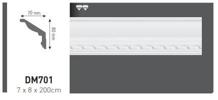 BAGHETA VIDELLA DIN POLISTIREN EXPANDAT DM701, [2],harmonydecor.ro