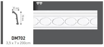 BAGHETA VIDELLA DIN POLISTIREN EXPANDAT DM702, [2],harmonydecor.ro