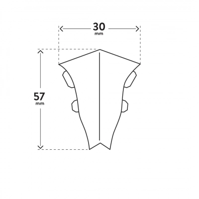 COLTAR INTERIOR PENTRU PLINTA DIN PVC ARBITON LM55 102 Stejar Almelo, [2],harmonydecor.ro