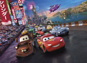 FOTOTAPET DISNEY 4-401 CARS RACE 254 X 184 CM