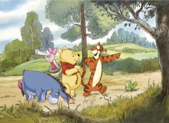 FOTOTAPET DISNEY 4-411 EXPEDITION WINNIE THE POOH 254 X 184 CM