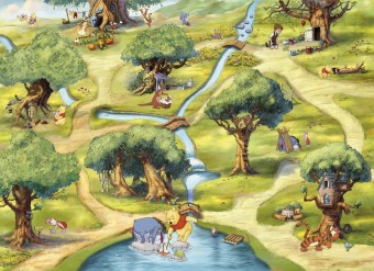 FOTOTAPET DISNEY 4-453 WINNIE THE POOH 254 X 184 CM