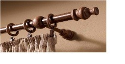 GALERIE LEMN STANDARD 200 CM CIRES DIAMETRU 28MM