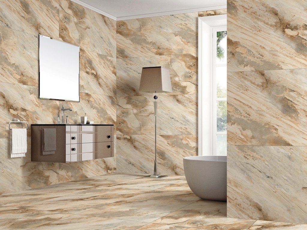 GRESIE INDIA FOSSIL CREMA GRANDE 60 x 120 cm, [3],harmonydecor.ro