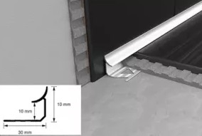 PROFIL ALUMINIU COLT INTERIOR PENTRU FAIANTA  ALUMINIU NATUR 2,5ML S96