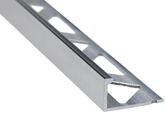PROFIL TERMINATIE ALUMINIU PENTRU FAIANTA 10MM/2.5M ARGINTIU 2728