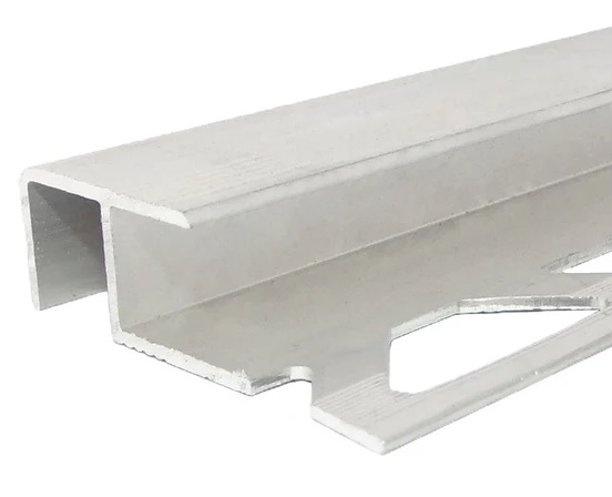 PROFIL TREAPTA DREPT ARGINTIU 10.5MM/2.5M 2569