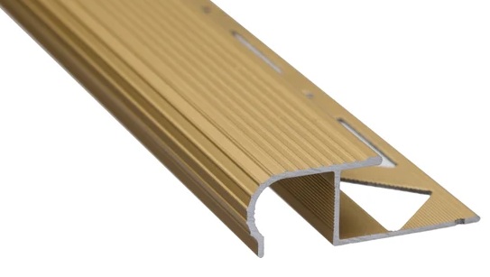 PROFIL TREAPTA SEMIROTUND AURIU MAT 10MM/2.5M 2698