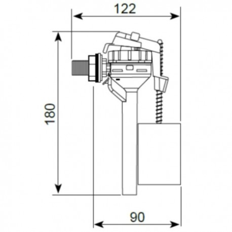 ROBINET FLOTOR CU SERVO-VALVA WIRQUIN TOPY 10950113 , [2],harmonydecor.ro