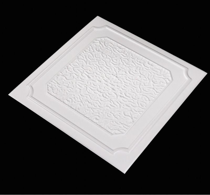 Tavan Decorativ din Polistiren 820 Alb 50x50 cm, [2],harmonydecor.ro