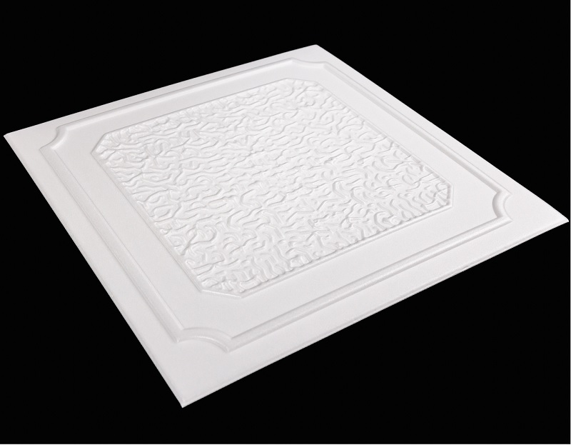 Tavan Decorativ din Polistiren 820 Alb 50x50 cm, [3],harmonydecor.ro