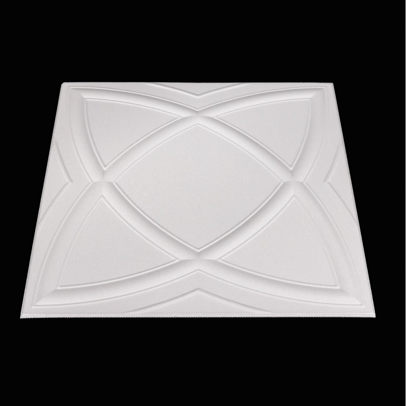 Tavan Decorativ din Polistiren 839 Alb 50x50 cm, [2],harmonydecor.ro