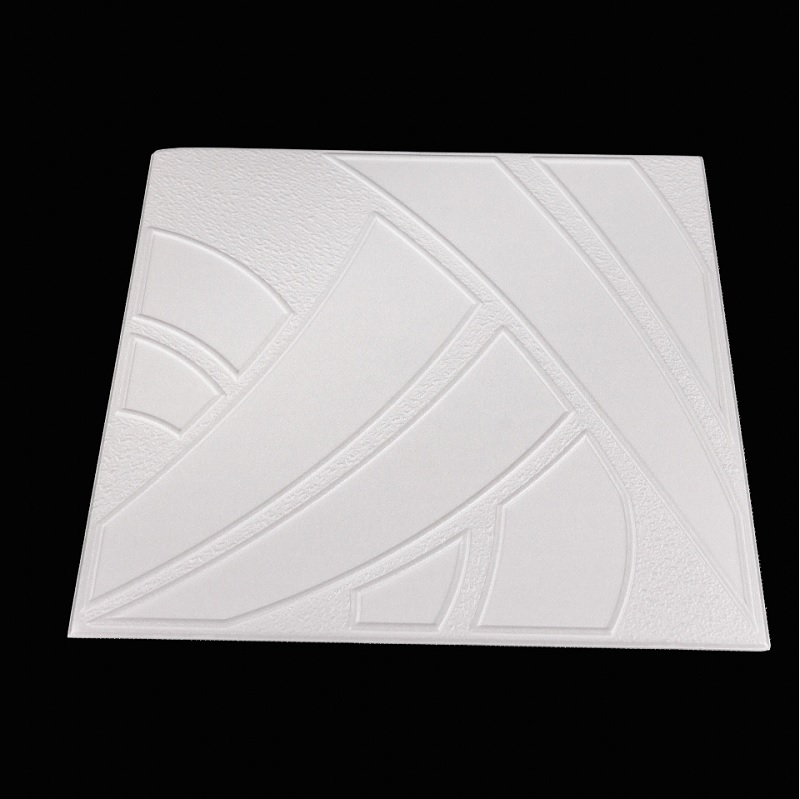 Tavan Decorativ din Polistiren 843 Alb 50x50 cm, [2],harmonydecor.ro