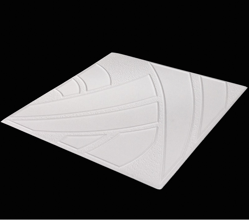 Tavan Decorativ din Polistiren 843 Alb 50x50 cm, [3],harmonydecor.ro
