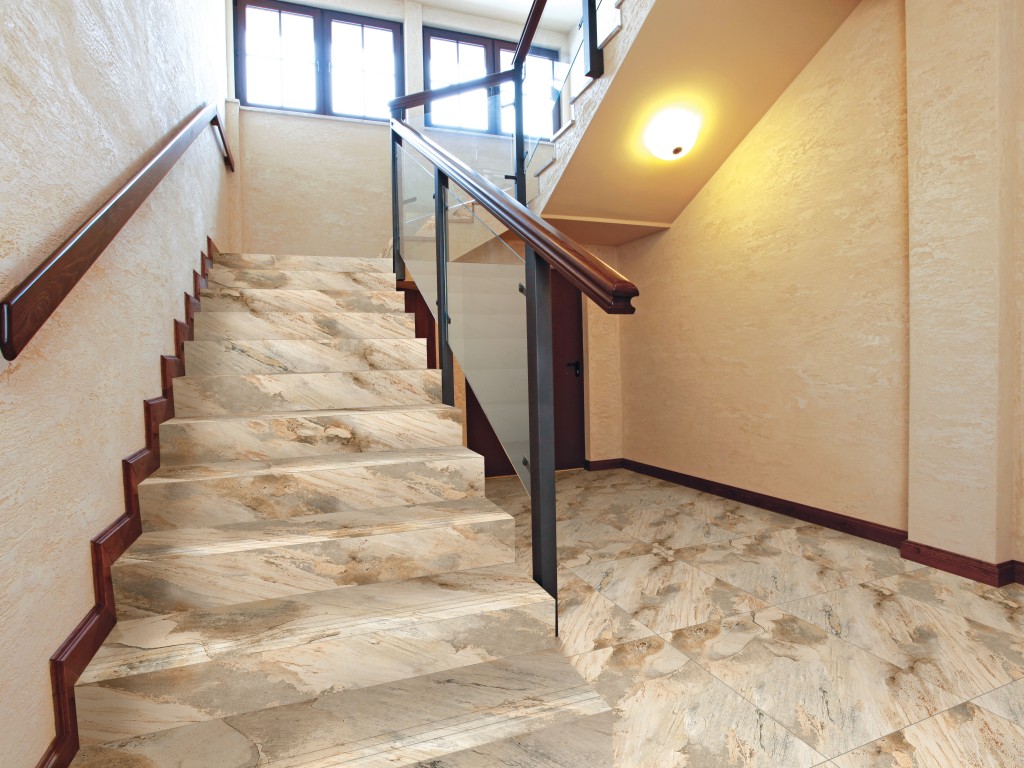 TREAPTA GRESIE INDIA FOSSIL CREMA GRANDE 29.5 x 120 cm, [2],harmonydecor.ro