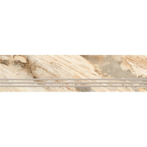 TREAPTA GRESIE INDIA FOSSIL CREMA GRANDE 29.5 x 120 cm