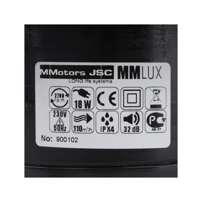VENTILATOR BAIE MMotors-MM LUXE 100-110 m3/h, [3],harmonydecor.ro