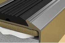 VINCLU TREAPTA PS6 ANTIDERAPANT ALUMINIU CU CAUCIUC NEGRU 120 CM TITAN