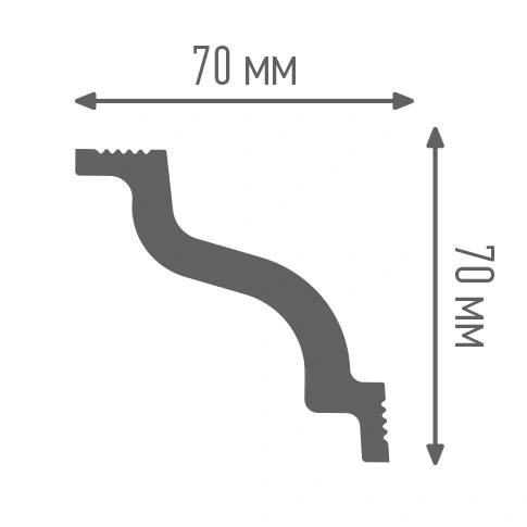 BAGHETA DECORATIVA PNP DIN POLISTIREN EXTRUDAT D70/70