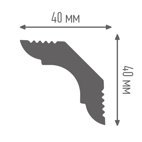 BAGHETA DECORATIVA PNP DIN POLISTIREN EXTRUDAT E40/40