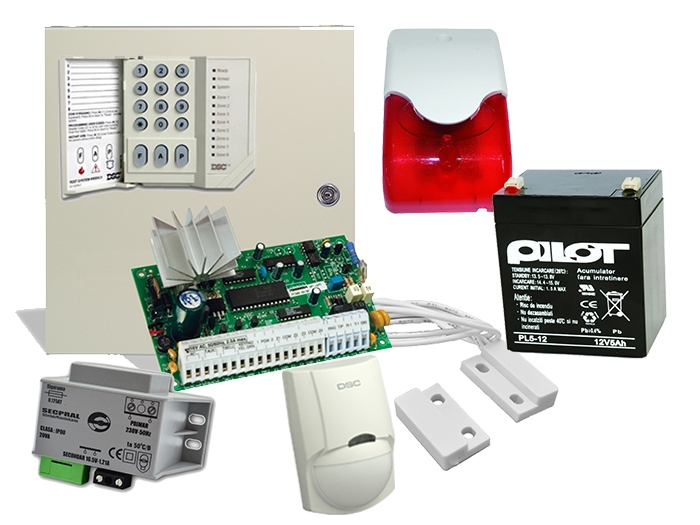 Kit-uri alarmă - Kit alarmă efracție DSC sirenă interioară KIT 585 INT, high-security.ro
