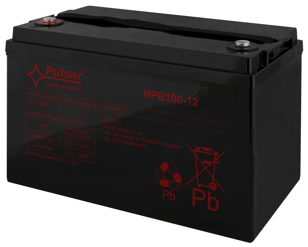 Acumulatori - Acumulator 100Ah/12V Pulsar HPB100-12, high-security.ro