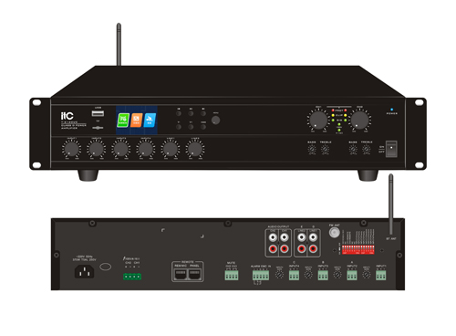 Statii/Amplificatoare - Amplificator mixer digital cu matrice pe canale T-2120UC, high-security.ro