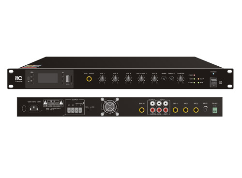 Statii/Amplificatoare - Amplificator mixer digital cu MP3/Tuner/Bluetooth T-240DTB, high-security.ro