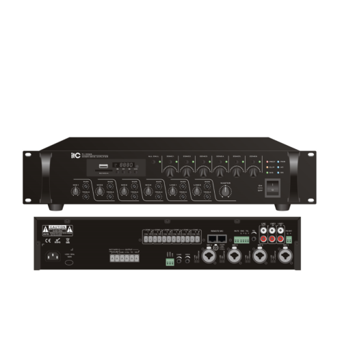 Stații/Amplificatoare - Amplificator mixer digital RMS 500W 6 zone cu tuner MP3 (USB/SD) + FM și Bluetooth TI-5006S, high-security.ro