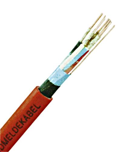 Cablu incendiu - Cablu telec.ignif.fără hal. JE-H(ST)H 2x2x0,8 E60 rosu, high-security.ro