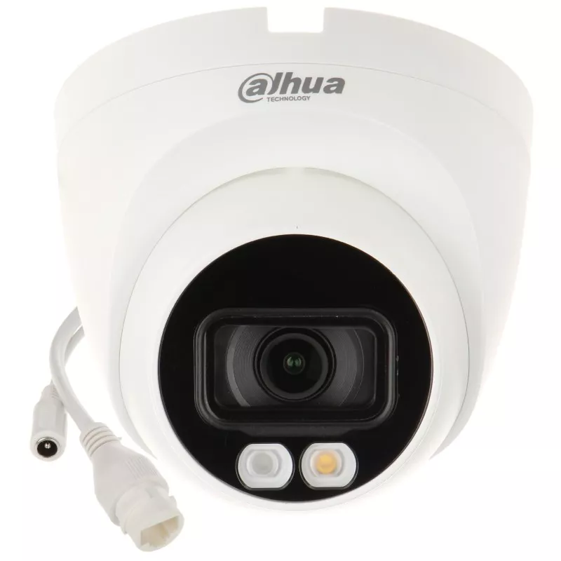 Camere IP - Cameră de rețea Eyeball dome lentilă focală fixă, Smart Dual Light 2MP IPC-HDW1239V-A-IL, high-security.ro