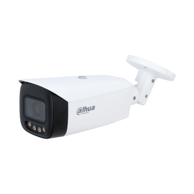 Camere IP - Cameră de supraveghere IP 4K Full-color bullet WizMind cu LED cald și focalizare fixă IPC-HFW5849T1-ASE-LED, high-security.ro