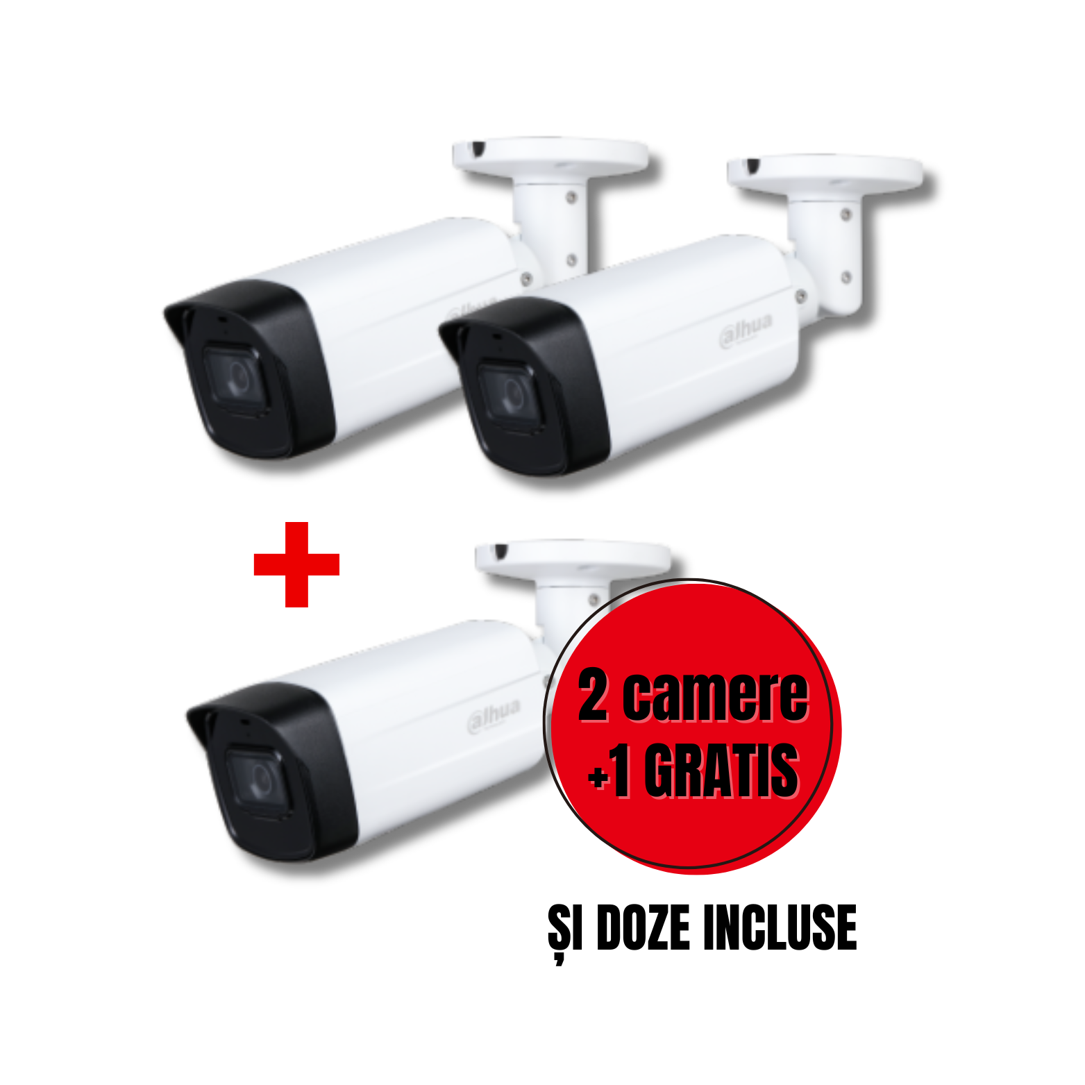 Camere analogice - Cameră de supraveghere video bullet IR HDCVI 2MP HAC-HFW1200THP-I4, high-security.ro